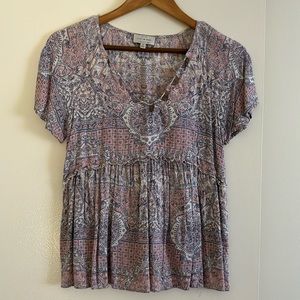 Short Sleeved Lucky Brand Top